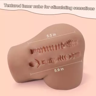 17LB Male Masturbator Life-Size Sex Doll with Pussy and Ass for Men Masturbation, 3D Realistic Butt Masturbator with 2 Textured 