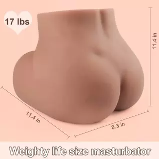 17LB Male Masturbator Life-Size Sex Doll with Pussy and Ass for Men Masturbation, 3D Realistic Butt Masturbator with 2 Textured 