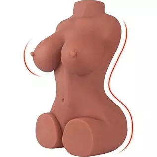 KUUVAL Sex Doll for Man Masturbation, Male Masturbator with Realistic Big Boobs Vagina Anus, Pocket Ass Pussy Dual Channel Desig
