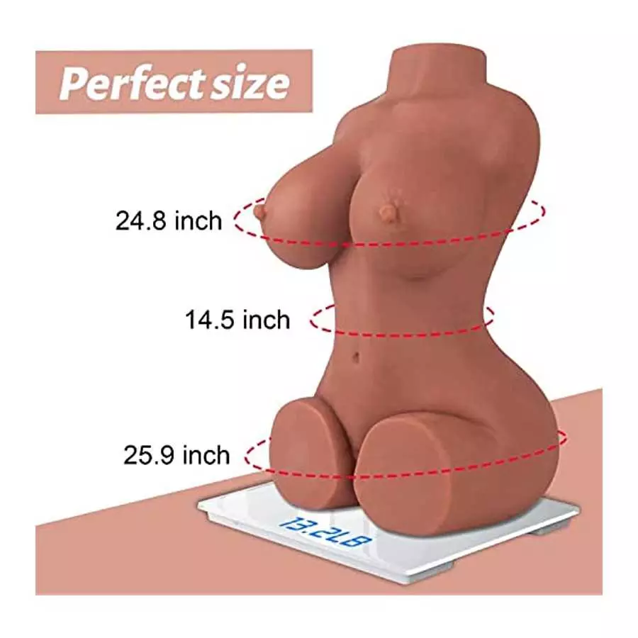 KUUVAL Sex Doll for Man Masturbation, Male Masturbator with Realistic Big Boobs Vagina Anus, Pocket Ass Pussy Dual Channel Desig