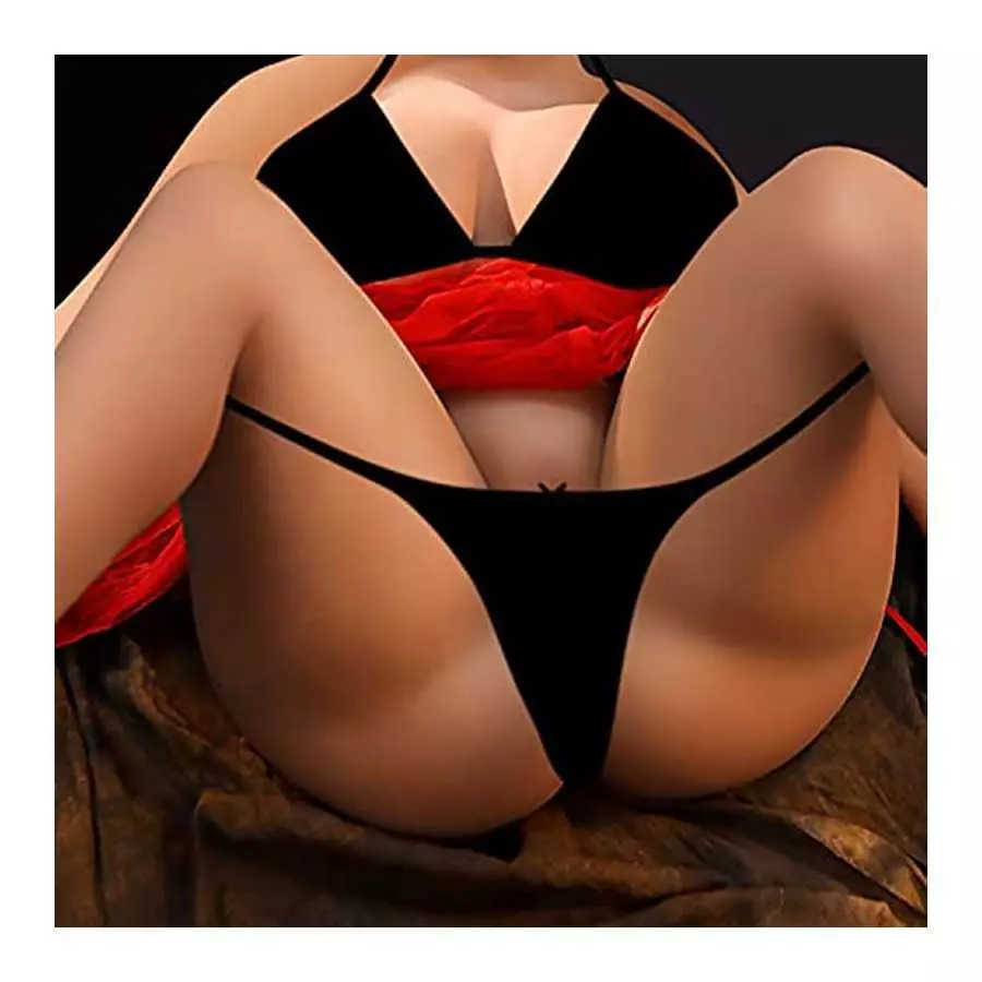 Fat Sex Doll for Men Tan Skin Adult Real Torso Love Dolls with Flexible Metal Skeleton Lifelike TPE Solid Big Boobs Realistic Se