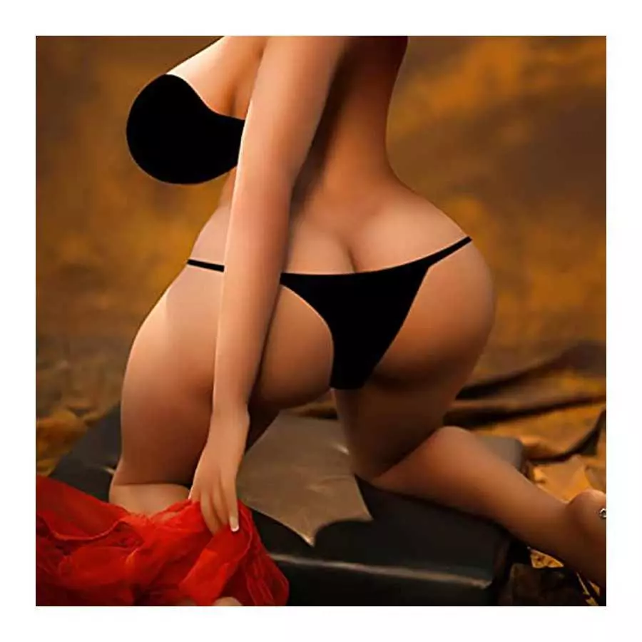 Fat Sex Doll for Men Tan Skin Adult Real Torso Love Dolls with Flexible Metal Skeleton Lifelike TPE Solid Big Boobs Realistic Se