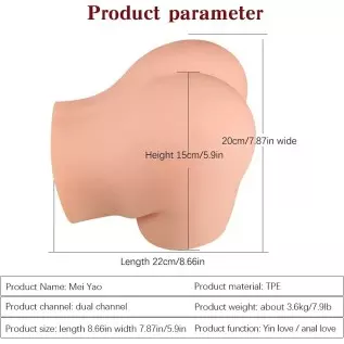 7.9LB Lifelike Sex Doll Male Masturbator Pussy Ass with Vagina Anal for Men Masturbation, Realistic Pocket Pussy Male Stroker Lo