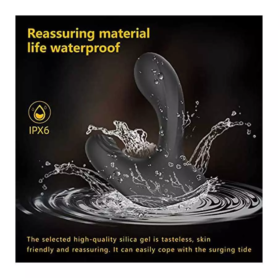 Automatic Inflatable Anal Vibrator with self-inflatable prostate massager, two-headed massage vibration and flapping, inflatable