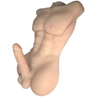 Solid Sex Dolls Realistic Human Torso Masturbation Dildo and Vaginal Love Dolls Dildo Sex Toys for Women for Men (Flesh Man, 21 