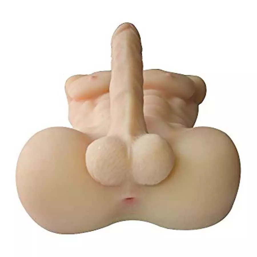 Solid Sex Dolls Realistic Human Torso Masturbation Dildo and Vaginal Love Dolls Dildo Sex Toys for Women for Men (Flesh Man, 21 