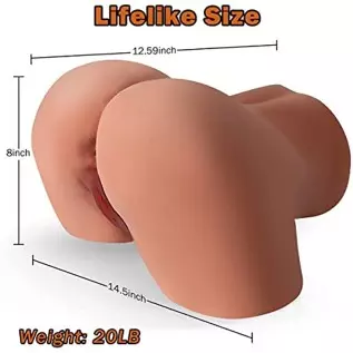 Lifelike Sex Doll Male Masturbator Realistic Pocket Pussy Ass Butt + Sex Doll Douche Washer Hose for Male Sex Toys Cleaning Devi