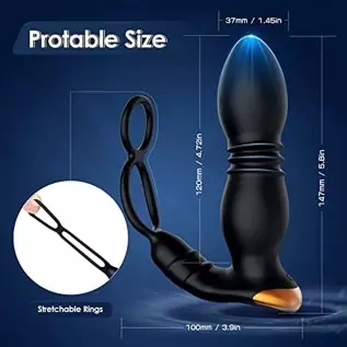 Adult Sex Toy for Men Sex-Thrusting Anal Vibrators with Penis Ring,Vibrating Dildos Sex Toy, Wearable Panty Anal Butt Plug G Spo Adult Sex Toy for Men Sex-Thrusting Anal Vibrators with Penis Ring,Vibrating Dildos Sex Toy, Wearable Panty Anal Butt Plug G Spo
