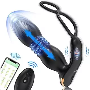 Adult Sex Toy for Men Sex-Thrusting Anal Vibrators with Penis Ring,Vibrating Dildos Sex Toy, Wearable Panty Anal Butt Plug G Spo Adult Sex Toy for Men Sex-Thrusting Anal Vibrators with Penis Ring,Vibrating Dildos Sex Toy, Wearable Panty Anal Butt Plug G Spo