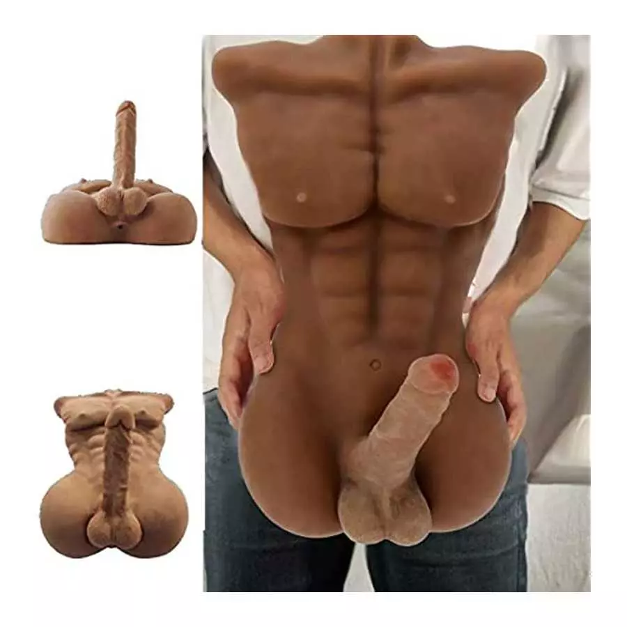 SHAJIE 6.5KG Realistic Sex Doll with Huge Dildo, Real Male Torso, Lifelike Muscles and Anal Tight Holes, Unisex, Sex Toys for Co SHAJIE 6.5KG Realistic Sex Doll with Huge Dildo, Real Male Torso, Lifelike Muscles and Anal Tight Holes, Unisex, Sex Toys for Co