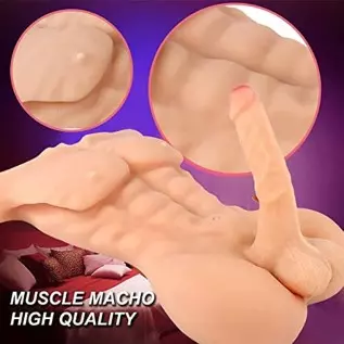 SHAJIE 6.5KG Realistic Sex Doll with Huge Dildo, Real Male Torso, Lifelike Muscles and Anal Tight Holes, Unisex, Sex Toys for Co SHAJIE 6.5KG Realistic Sex Doll with Huge Dildo, Real Male Torso, Lifelike Muscles and Anal Tight Holes, Unisex, Sex Toys for Co