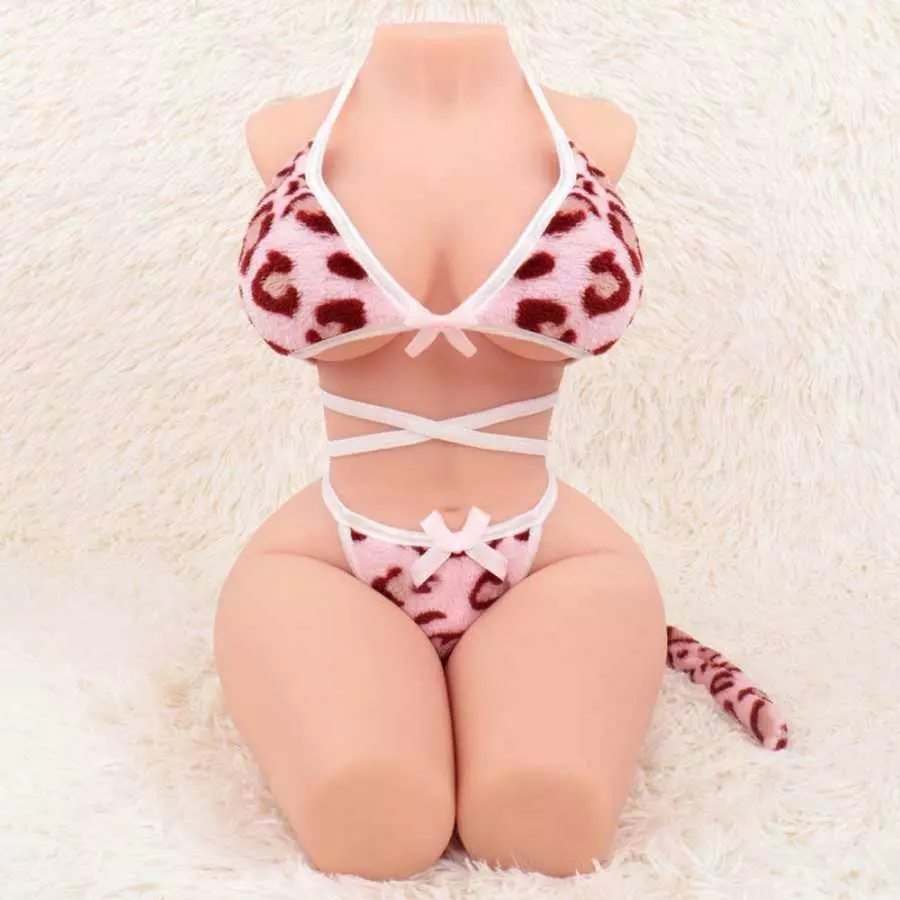 18.6lb Sex Doll Male Masturbator with Big Boobs & Plump Ass & Flexible Legs, JIZNY Scaled-Down Torso Masturbator Pocket Pussy wi