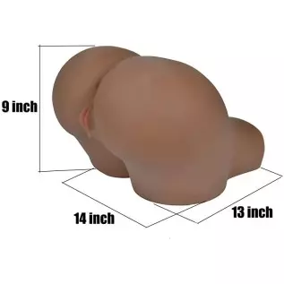 Daomo 19.4 LB Pocket Pussy Stroker TPE Life-Size Sex Doll with Tight Ribbed Vaginal & Anal Canal, Life-Sized Butt & Pussy Adult 