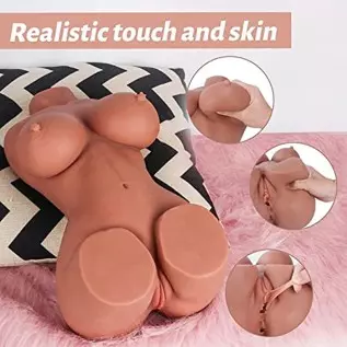 KUUVAL 14LB Sex Doll for Man Masturbation, Pocket Pussy Male Masturbator with Realistic Big Boobs Vagina Anus, Pocket Ass Dual C