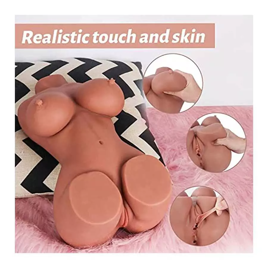KUUVAL 14LB Sex Doll for Man Masturbation, Pocket Pussy Male Masturbator with Realistic Big Boobs Vagina Anus, Pocket Ass Dual C