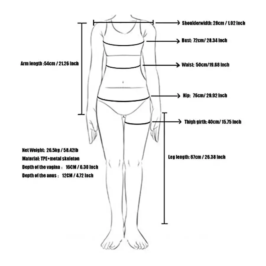 Silicone Doll Full Body Sex, Life Size Female Dolls Full Size, Sex Dolls for Men Female Torso, Adult Dolls for Men, Realistic Do