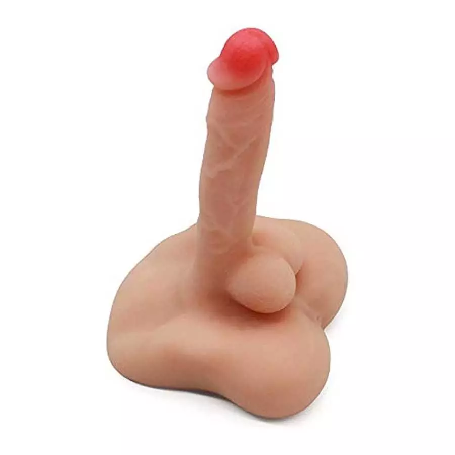 Men Penis Doll, 7 inch Realistic Dildo Flexible G-spot Cock with Flat Base and Tight Anal Hole Unisex Masturbation Toys for Wome