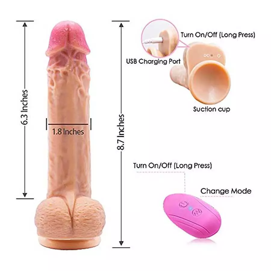 10.58LB Sex Doll & Strap-on 8 Vibration Realistic Silicone Dildo