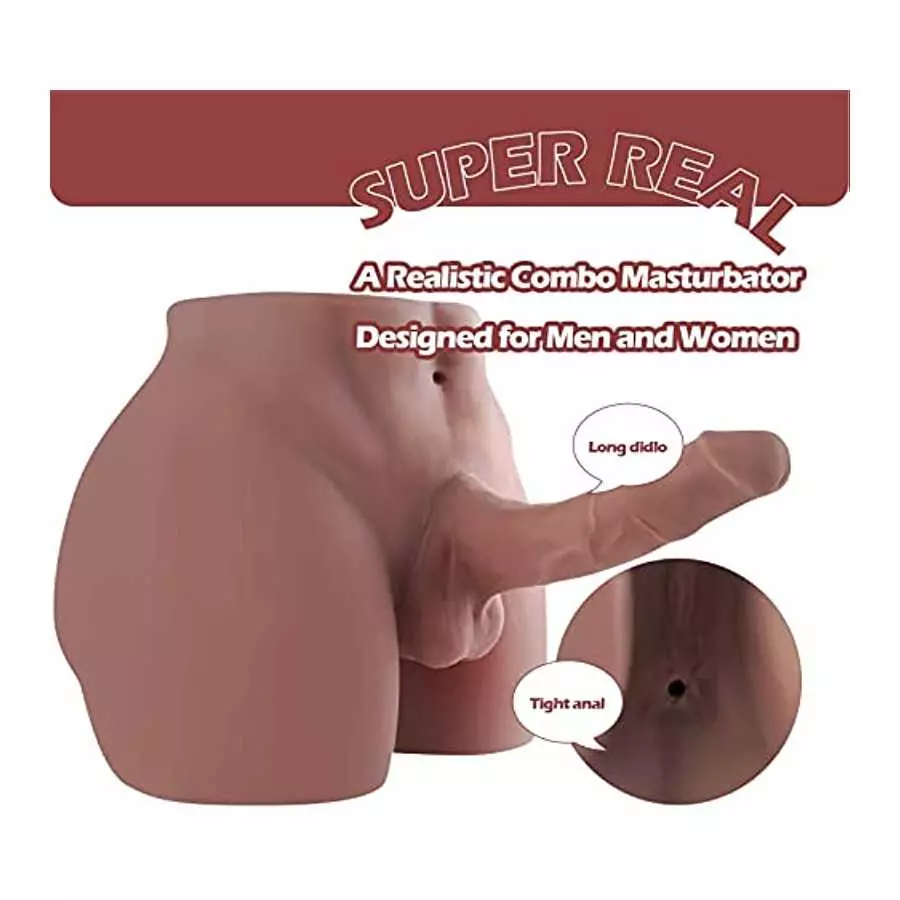 Male Torso Sex Doll for Women Female Sex Love Doll with Realistic Huge Dildo and Tight Anal for Women Masturbation Couple Sex Fu