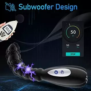 Electric Shock Anal Vibrator Prostate Stimulator 9 Beads Vibrating Anal Plug with 10 Powerful Vibrations 3 Electric Shock Pulse Electric Shock Anal Vibrator Prostate Stimulator 9 Beads Vibrating Anal Plug with 10 Powerful Vibrations 3 Electric Shock Pulse