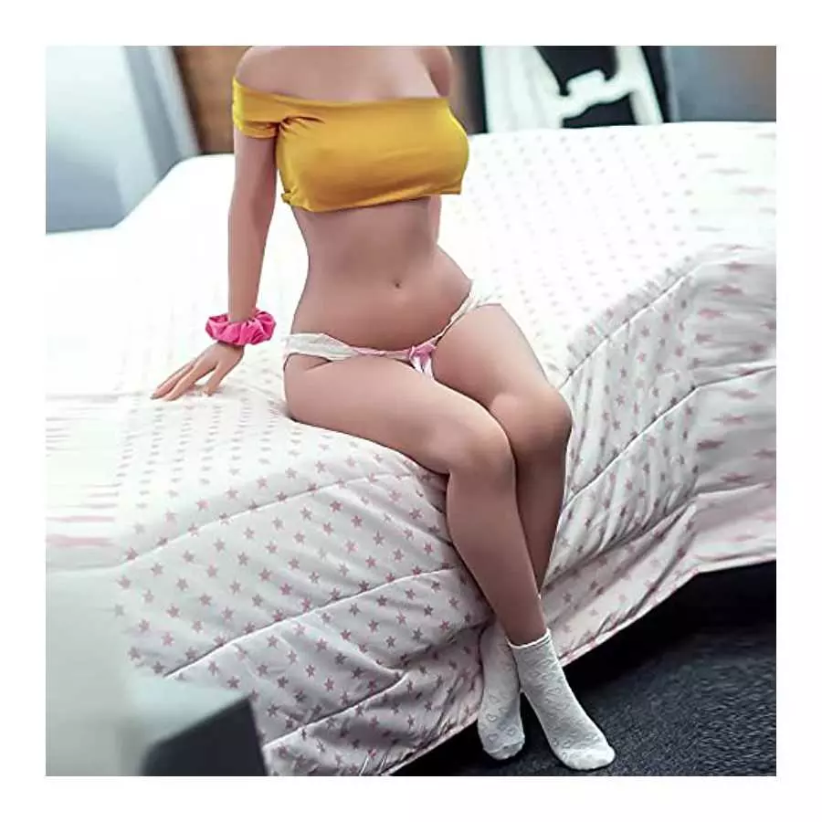 5Ft Sex Dolls 58lb TPE Sex Doll Full Size Silicone Doll with Standing Feet Full Body Life Size for Men Full Body Underwear Live 