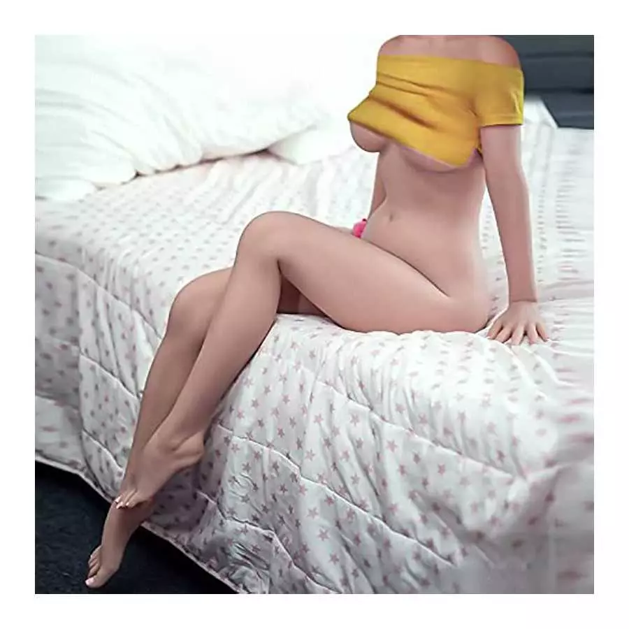 5Ft Sex Dolls 58lb TPE Sex Doll Full Size Silicone Doll with Standing Feet Full Body Life Size for Men Full Body Underwear Live 