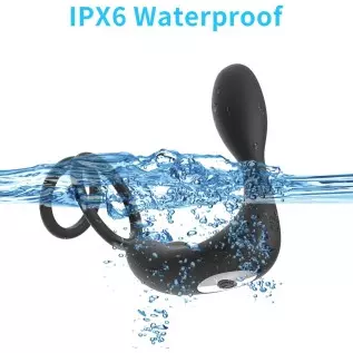 Powerful Anal Vibrator with 12 Vibration Modes, Adult Couple Sex Toy, Vibrating Prostate Massager with Dual Rings, Remote Contro Powerful Anal Vibrator with 12 Vibration Modes, Adult Couple Sex Toy, Vibrating Prostate Massager with Dual Rings, Remote Contro