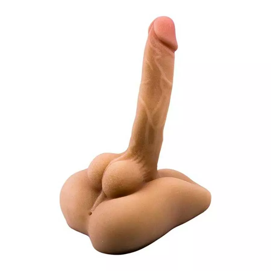 daomo Male Torso Sex Doll for Women , Realistic Flexible Dildo , Men Penis Love Doll with Tight Anal Hole & Flat Base Unisex Mas