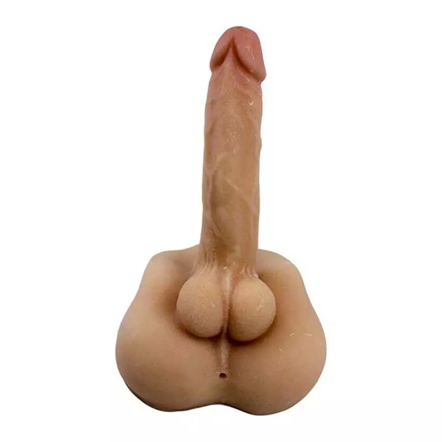 daomo Male Torso Sex Doll for Women , Realistic Flexible Dildo , Men Penis Love Doll with Tight Anal Hole & Flat Base Unisex Mas