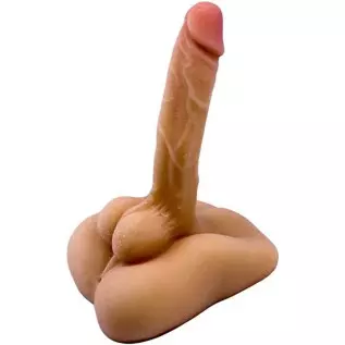 daomo Male Torso Sex Doll for Women , Realistic Flexible Dildo , Men Penis Love Doll with Tight Anal Hole & Flat Base Unisex Mas