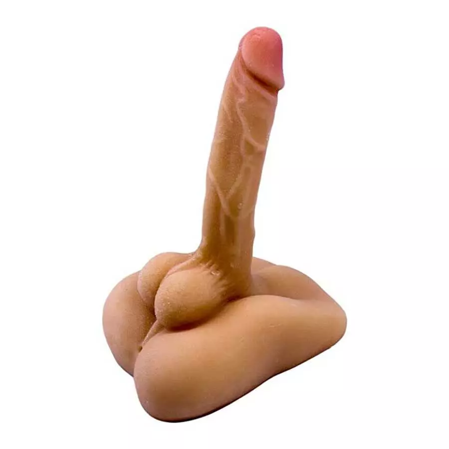 daomo Male Torso Sex Doll for Women , Realistic Flexible Dildo , Men Penis Love Doll with Tight Anal Hole & Flat Base Unisex Mas