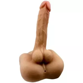 daomo Male Torso Sex Doll for Women , Realistic Flexible Dildo , Men Penis Love Doll with Tight Anal Hole & Flat Base Unisex Mas