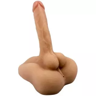 daomo Male Torso Sex Doll for Women , Realistic Flexible Dildo , Men Penis Love Doll with Tight Anal Hole & Flat Base Unisex Mas