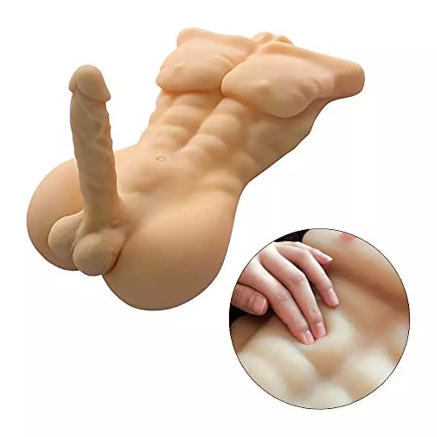 FST Male Penis Sex Doll with Tight Anus Huge Dildo Love Doll Masturbation Toy for Women Couple Gay Shemale Threesome Play