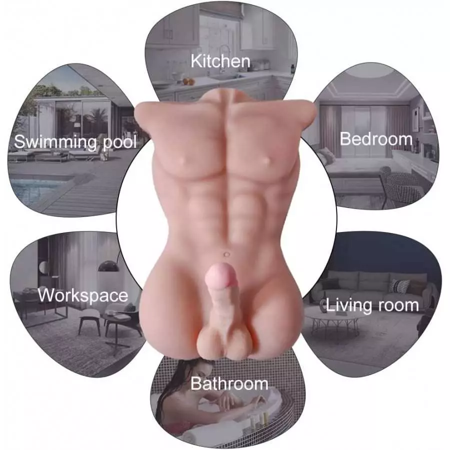 Dildo Male Sex Doll with Realistic Dildo Sex Toys for Women, Male Torso Dildos Penis Love Doll with Tight Anal Sex for Female Ma Dildo Male Sex Doll with Realistic Dildo Sex Toys for Women, Male Torso Dildos Penis Love Doll with Tight Anal Sex for Female Ma