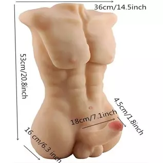 Male Sex Doll Torso Dildo Sex Toy for Women, Huge Penis Love Doll with Tight Anal Sex Realistic Long Dildo Sex Toys for Female M Male Sex Doll Torso Dildo Sex Toy for Women, Huge Penis Love Doll with Tight Anal Sex Realistic Long Dildo Sex Toys for Female M