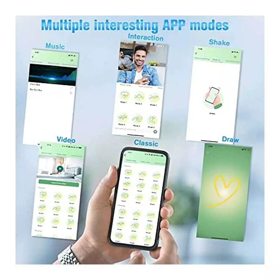 Anal Vibrator Prostate Massager with Penis Ring, Smart App & Remote Control Anal Sex Toy, 9 Thrusting Speed and 9 Vibrating Mode