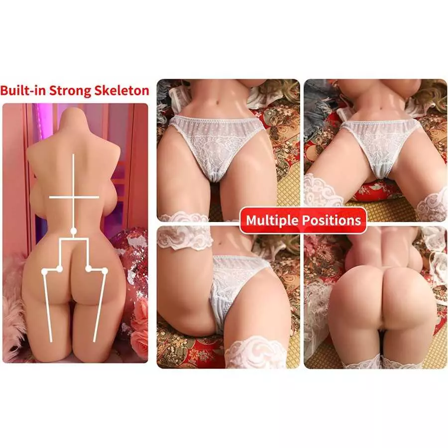 Life Size Sex Doll with Big Boobs Pussy Ass, Male Masturbators Adult Love Doll Female Torso Doll for Male Realistic Sex Dolls To