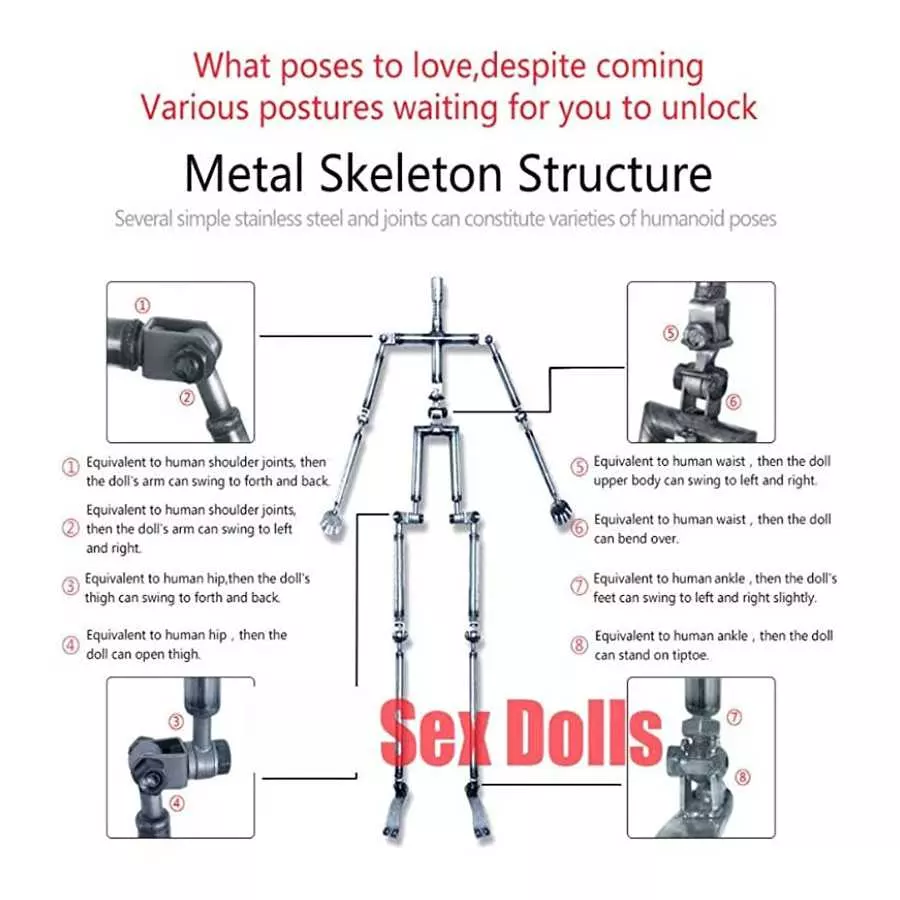 5.18FT Silicone Full Body Sex Dolls for Male Eros TPE Torso Sex Doll Adult Female Life-Size Love Sex Doll Toys with Vaginal Anal