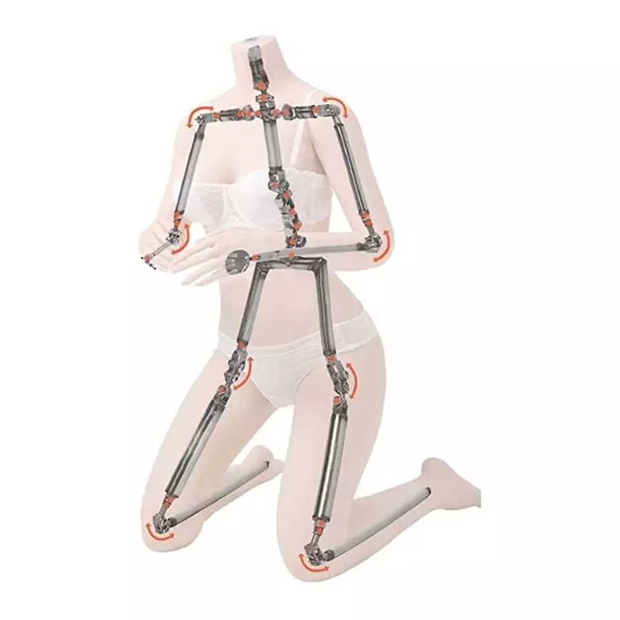 Real Torso Doll Sex Lifelike Doll with Flexible Legs, Tight Vagina Anal Adult Love Doll Solid Male Masturbation Sex Toy Robot