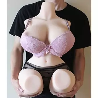 daomo Life-Sized Sex Doll Male Masturbator Torso Body Doll with Realistic Big Boobs Pussy Ass Butt, Adult Toys Love Doll Vaginal