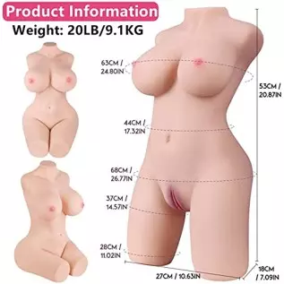 20LB Sex Doll for Male Masturbator Adult Sex Doll Toys, Female Sex Doll Torso with Realistic Boobs Vagina Anus Pocket Pussy Sex 20LB Sex Doll for Male Masturbator Adult Sex Doll Toys, Female Sex Doll Torso with Realistic Boobs Vagina Anus Pocket Pussy Sex