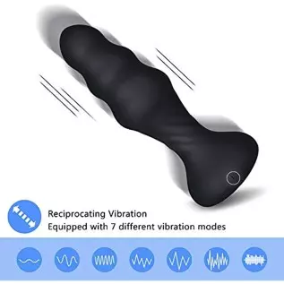 Thrusting Anal Vibrator, Cob Vibrating Butt Plug with 7 Powerful Patterns, Thrusting Sex Toys for Men Thrusting Anal Vibrator, Cob Vibrating Butt Plug with 7 Powerful Patterns, Thrusting Sex Toys for Men