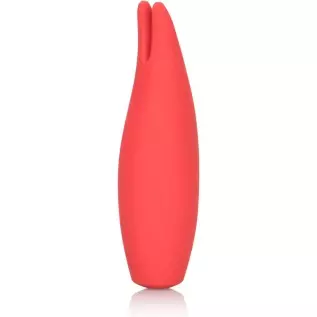 CalExotics Red Hot Flare - 10-Function Waterproof Vibrator – Rechargeable Silicone Compact Teaser Vibe – Adult Sex Massager for 