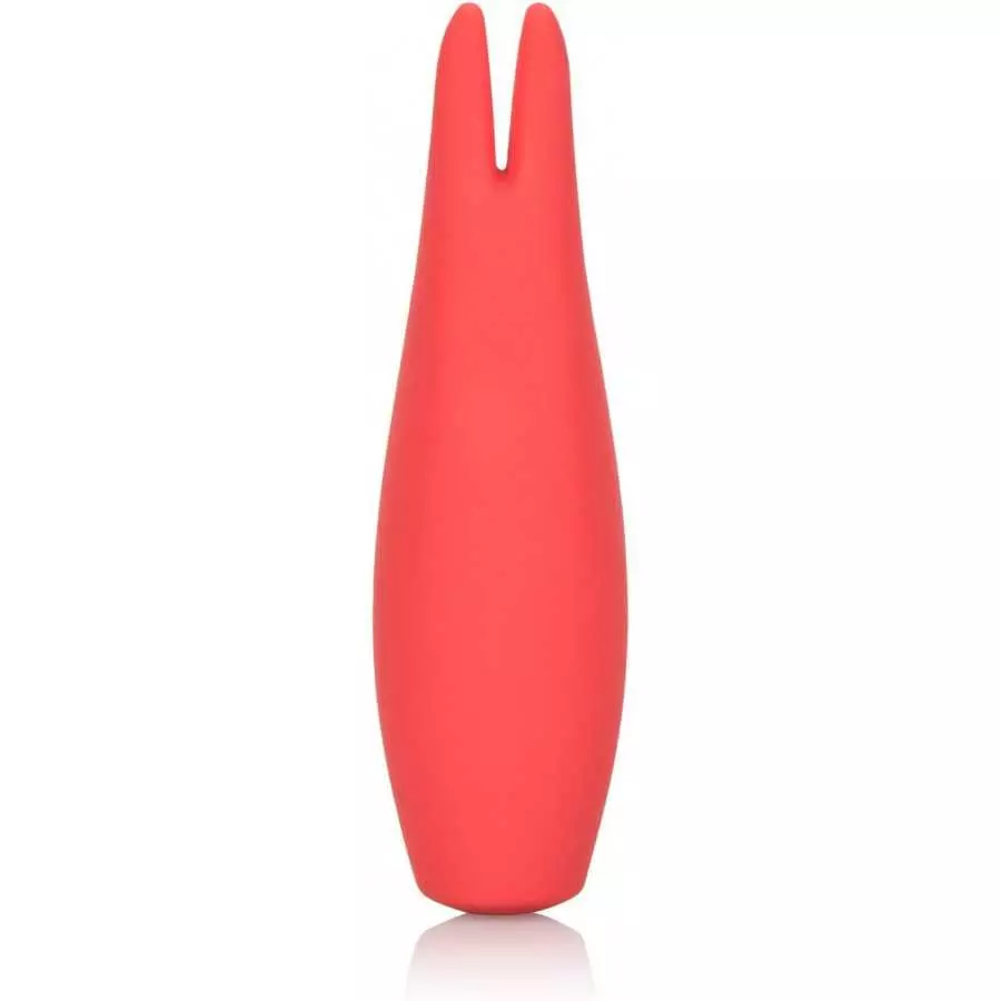 CalExotics Red Hot Flare - 10-Function Waterproof Vibrator – Rechargeable Silicone Compact Teaser Vibe – Adult Sex Massager for 