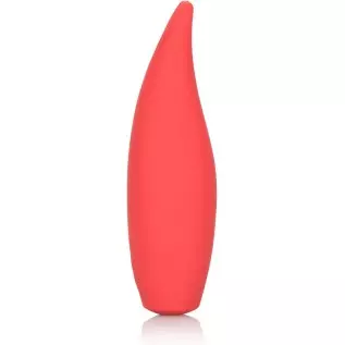 CalExotics Red Hot Flare - 10-Function Waterproof Vibrator – Rechargeable Silicone Compact Teaser Vibe – Adult Sex Massager for 