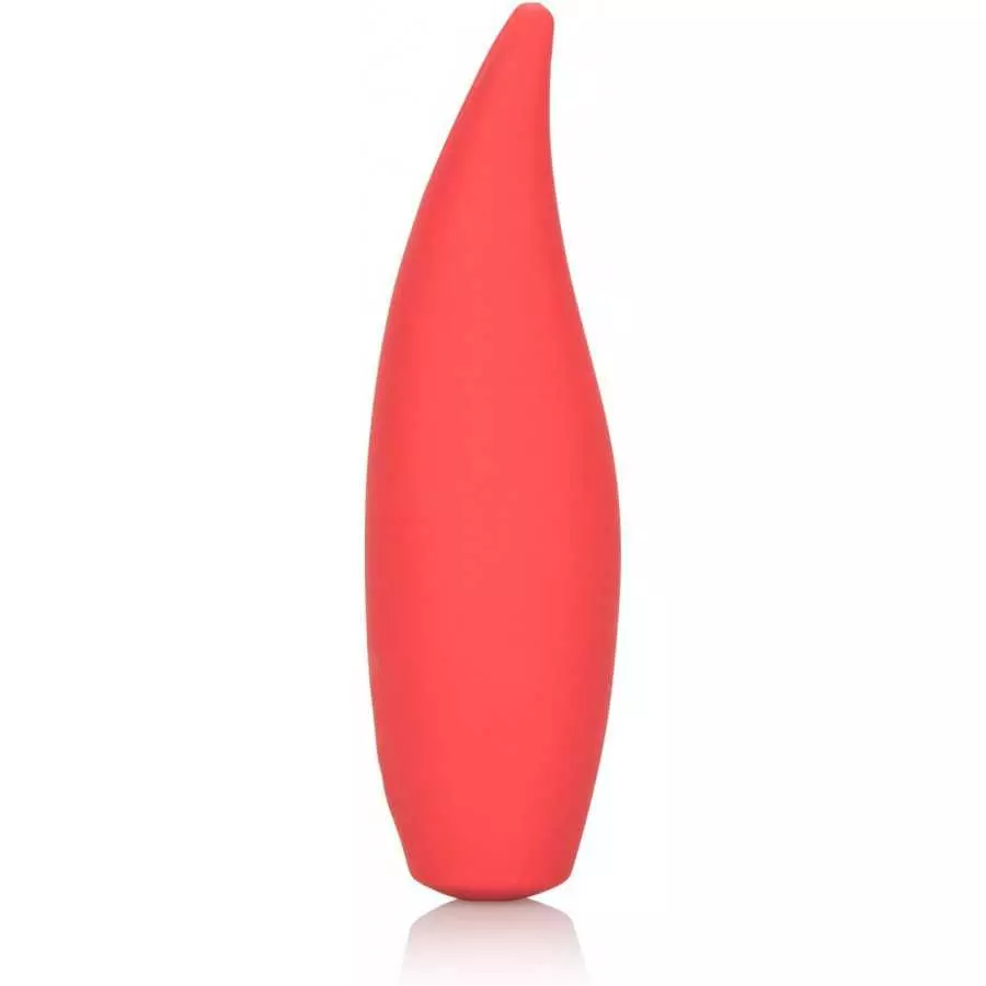 CalExotics Red Hot Flare - 10-Function Waterproof Vibrator – Rechargeable Silicone Compact Teaser Vibe – Adult Sex Massager for 