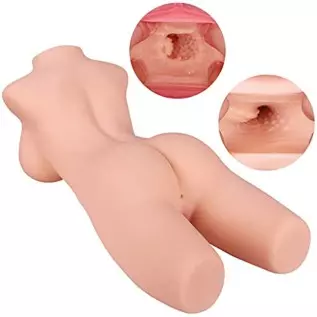 Lifelike Sex Doll for Men with Realistic Boobs Vagina and Anal, Pocket Pussy Ass Stroker Adult Sex Toys, 3D Textured Vaginal and