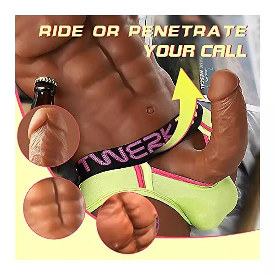 Male Penis Sex Doll with Realistic Dildo, Jaspik 16.8LB Male Torso Love Doll Female Masturbation Adult Sex Toy for Women Couple 