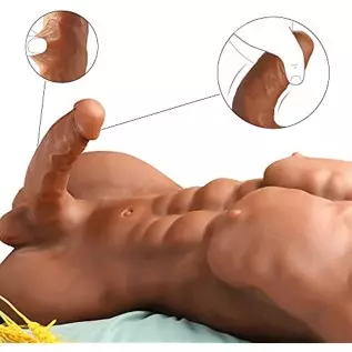 Male Penis Sex Doll with Realistic Dildo, Jaspik 16.8LB Male Torso Love Doll Female Masturbation Adult Sex Toy for Women Couple 